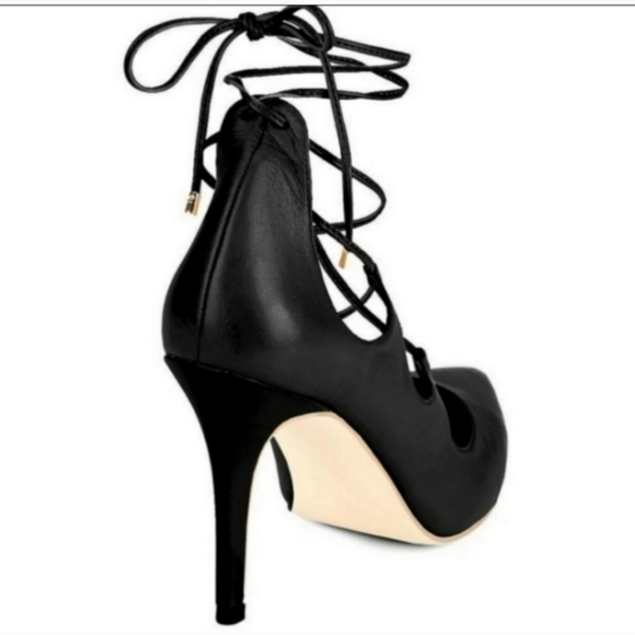 SAKS FIFTH AVENUE Cassidy Black High Heels Size 9 - Picture 3 of 9